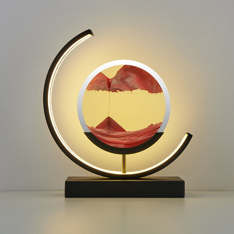 Quicksand Painting Hourglass Lamp