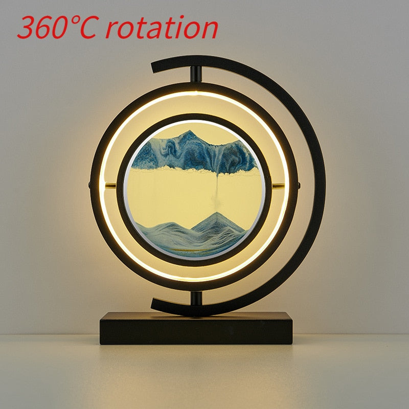 Quicksand Painting Hourglass Lamp